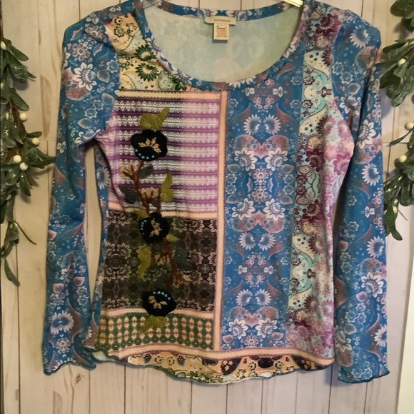 Boho Sundance embroidery and beaded top, size S - Picture 4 of 9